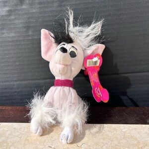 VTG Disney 102 Dalmatians Fluffy Cruella's Pet Puppy Dog Plush Toy 6"